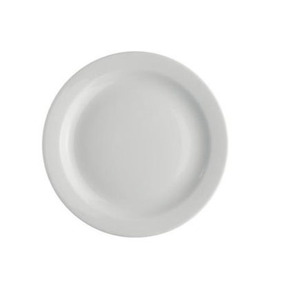 Hvid middagstallerkener i porcelæn inklusiv opvask udlejes i Nordjylland